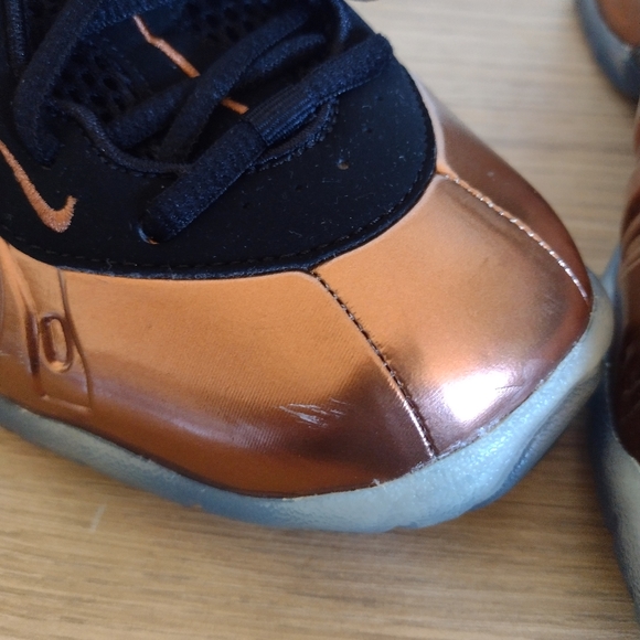 Nike Little Posite One Copper Big Kids 644791-004 - Picture 5 of 13